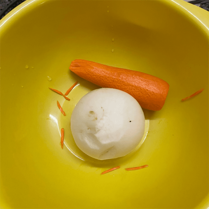 Step 1 Prepare the ingredients for Red Dragon Fruit Chicken Bao