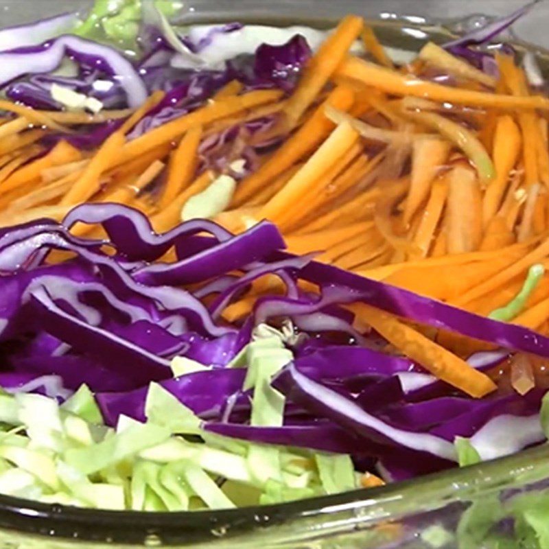 Step 1 Prepare the ingredients for Purple Cabbage Salad