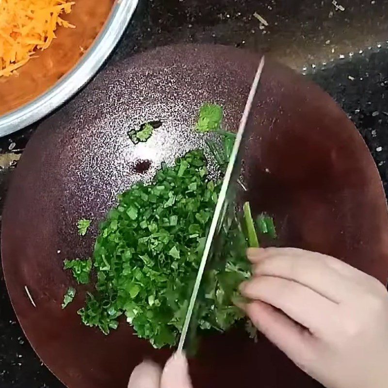 Step 1 Prepare the ingredients for Salmon Spring Rolls