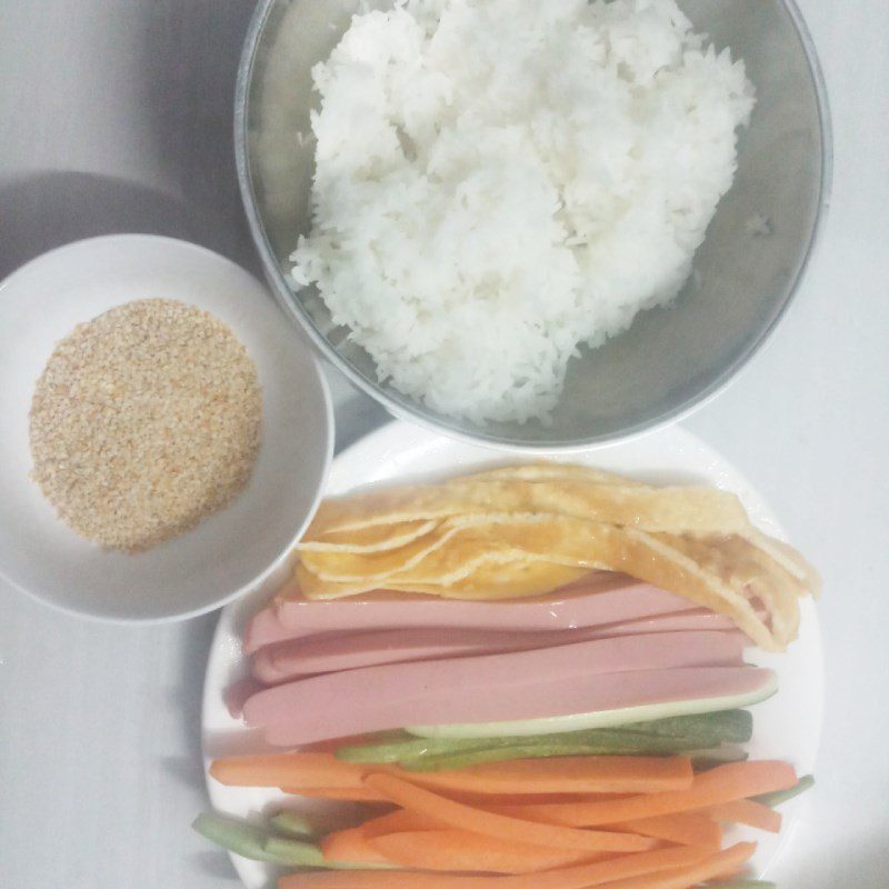 Step 1 Prepare the ingredients for Sushi