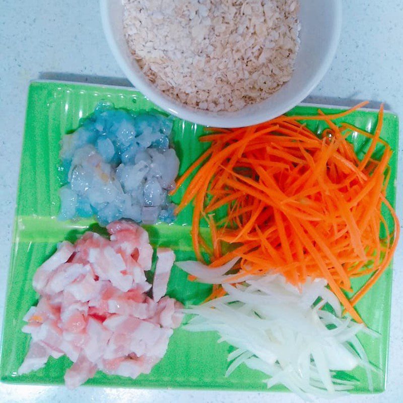 Step 2 Prepare the ingredients for oat pancakes