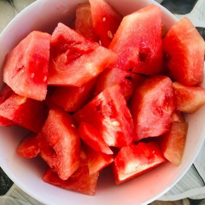 Step 1 Prepare the ingredients for Watermelon Pear Juice