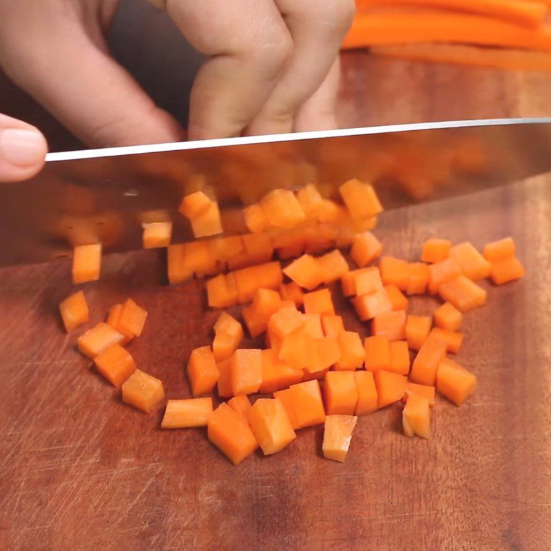 Step 1 Prepare ingredients for Money Bag Spring Rolls