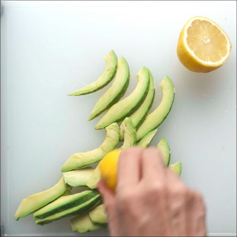 Step 2 Preparation of Ingredients for Crab Stick Sushi with Creamy Avocado