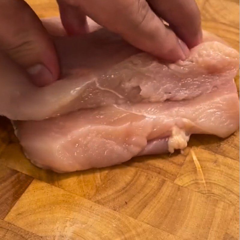 Step 1 Prepare the ingredients for chicken breast rolls with crab sticks and cheese