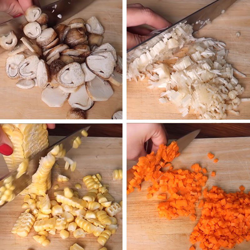 Step 1 Prepare the ingredients for Mixed Vegetarian Soup