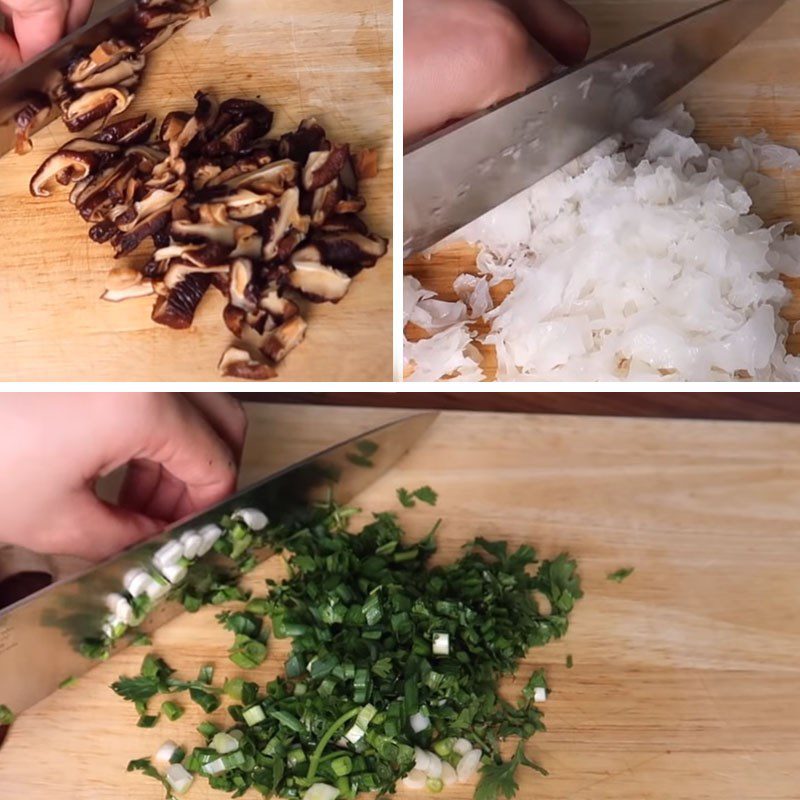 Step 1 Prepare ingredients for Mixed Vegetarian Soup