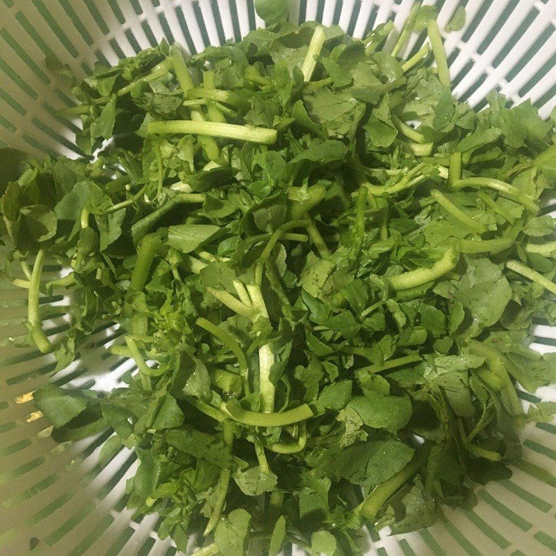 Step 1 Prepare the ingredients for Watercress Soup with Fresh Shrimp