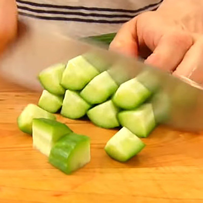 Step 1 Prepare the ingredients for Vegetable Salad with Feta Cheese