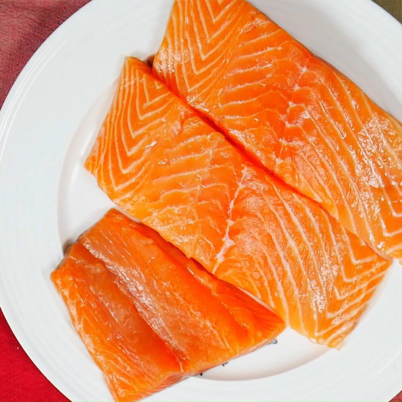 Step 1 Prepare the ingredients for honey garlic roasted salmon