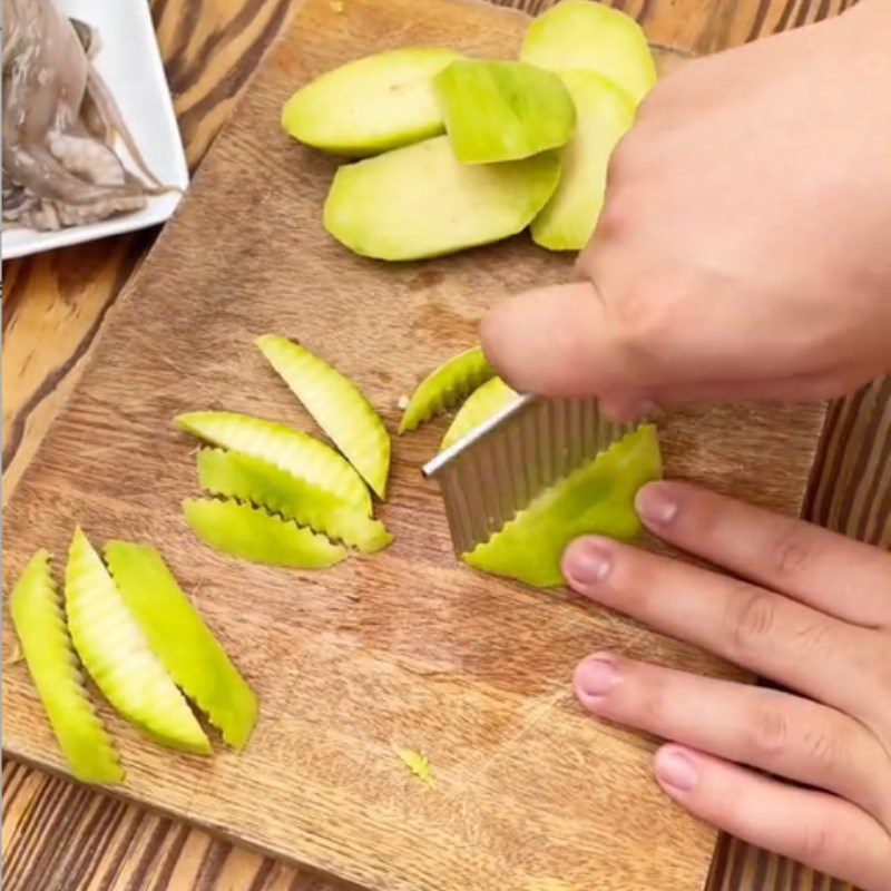 Step 1 Prepare the ingredients for Thai-style Octopus Green Mango Salad (Recipe shared from Tiktok Cooking with TasteVN)