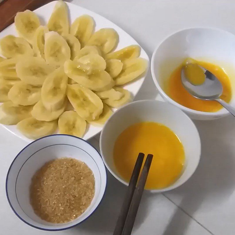 Step 1 Prepare the ingredients for Grilled Banana Butter Sandwich