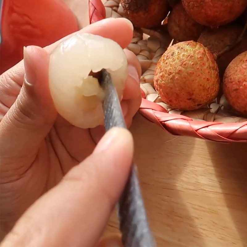 Step 1 Prepare the ingredients for Butterfly Pea Flower Khuc Bach dessert