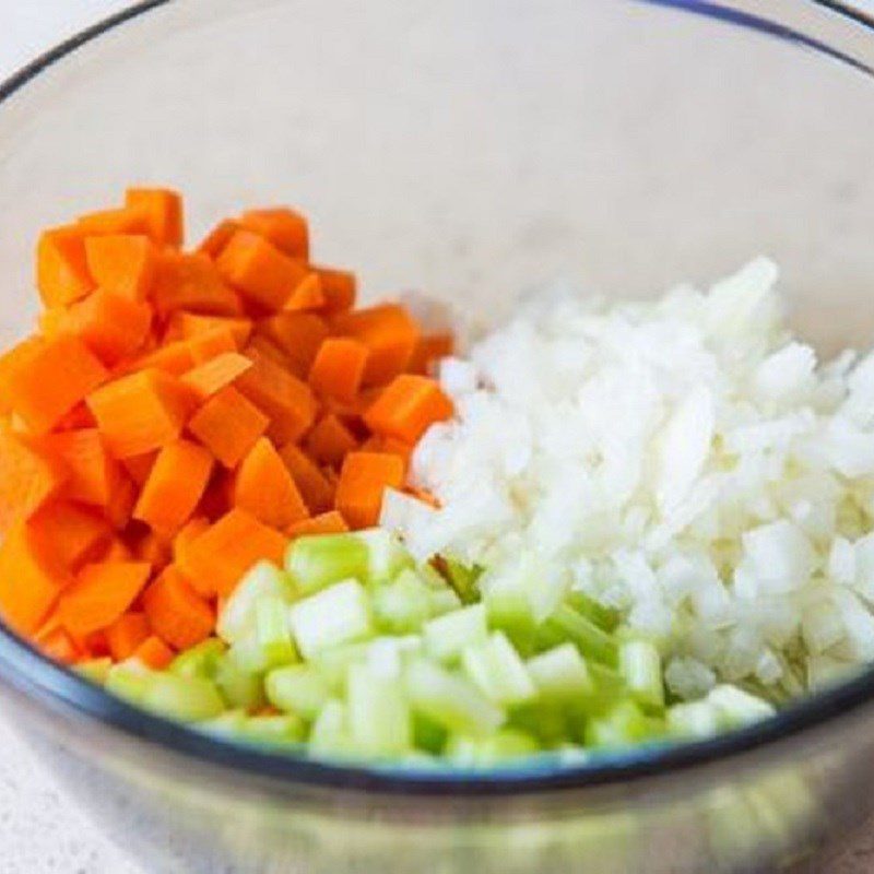 Step 1 Prepare ingredients for baked macaroni with minced beef sauce