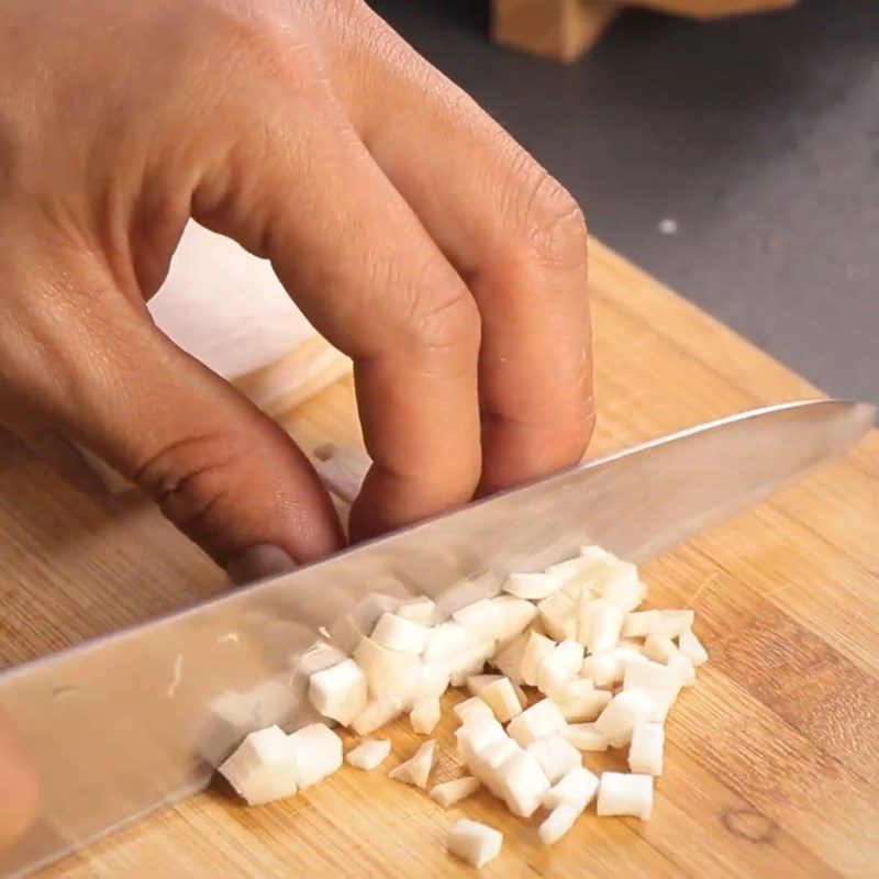 Step 1 Prepare the ingredients for Soft Tofu with Straw Mushroom and Chicken Leg Mushroom Sauce