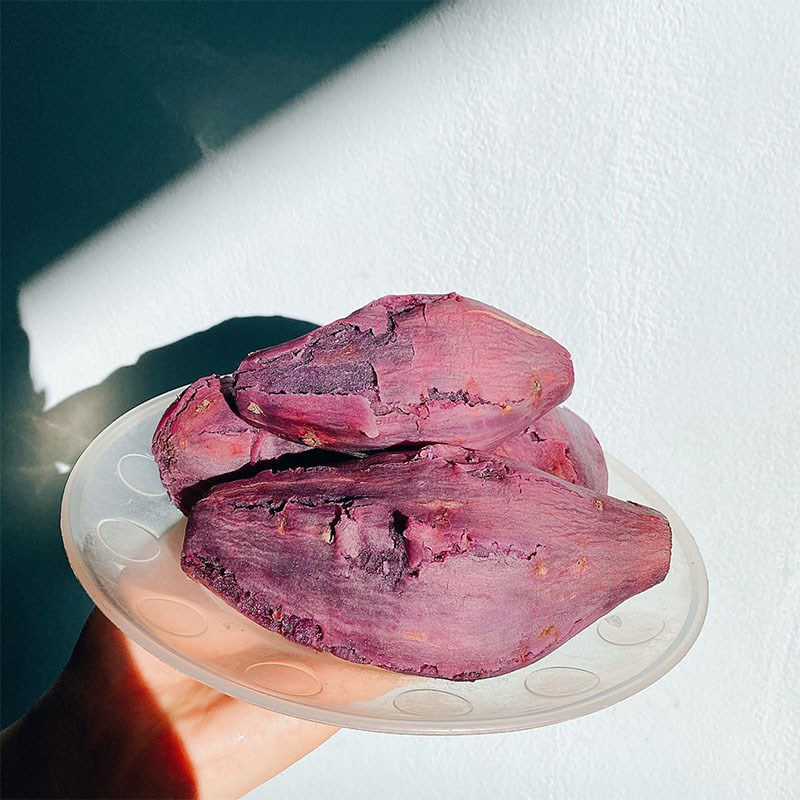 Step 1 Prepare the ingredients for Steamed Purple Sweet Potato Cake