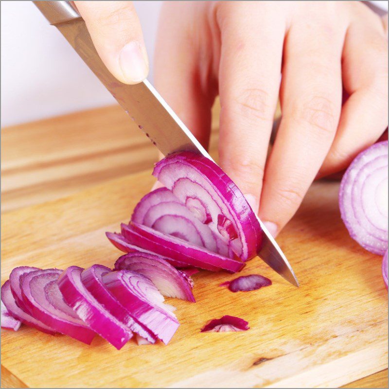 Step 1 Prepare the ingredients for Banana Flower Soup with Pork