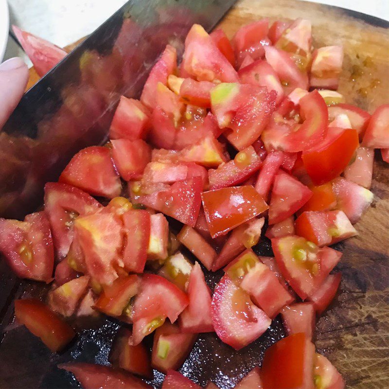 Step 1 Prepare the ingredients for Tomato Cheese Sauce Shrimp