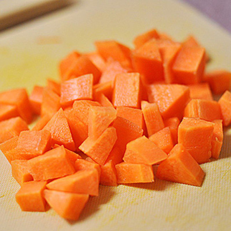 Step 1 Prepare the ingredients for Steamed Eggs with Colorful Vegetables