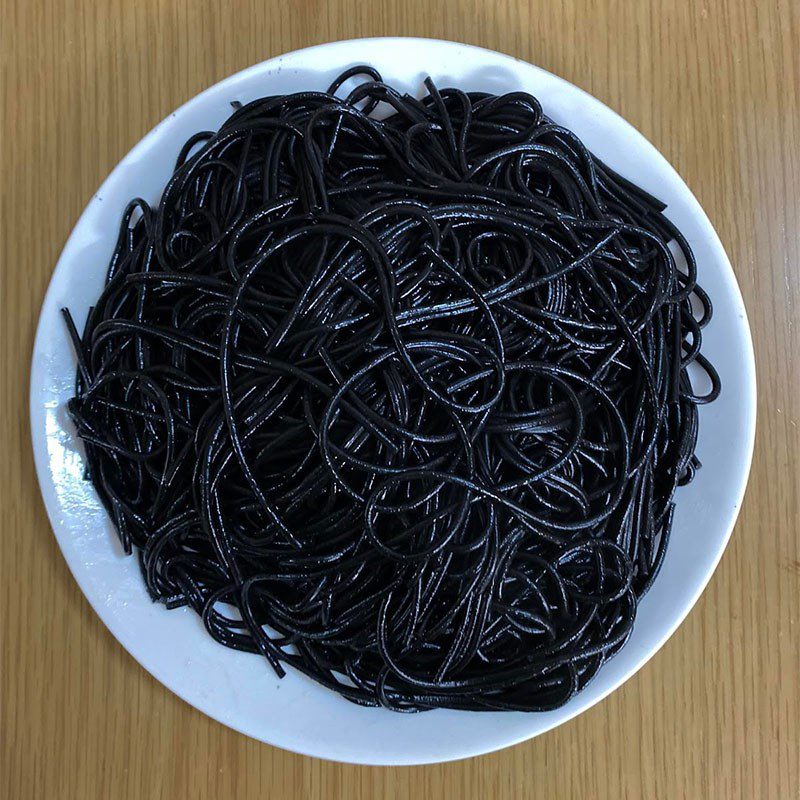 Step 1 Prepare the ingredients for Black Ink Squid Pasta with Seafood