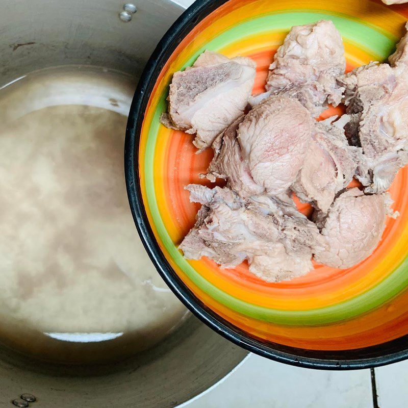 Step 1 Prepare the ingredients for Pumpkin Soup with Pork Bones