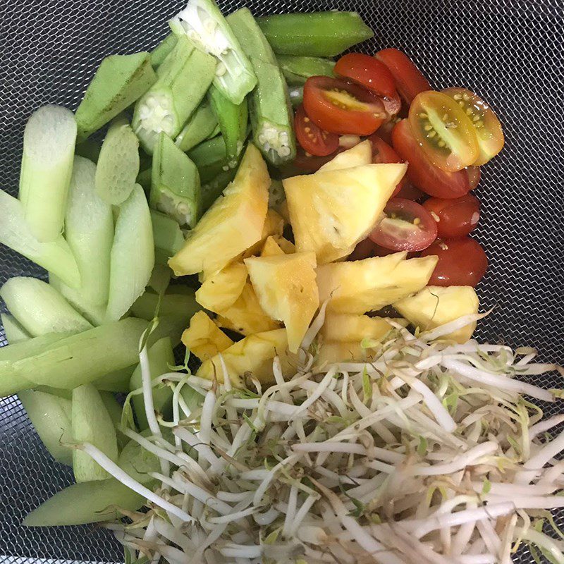 Step 1 Prepare Ingredients for Sour Fish Soup with Barramundi