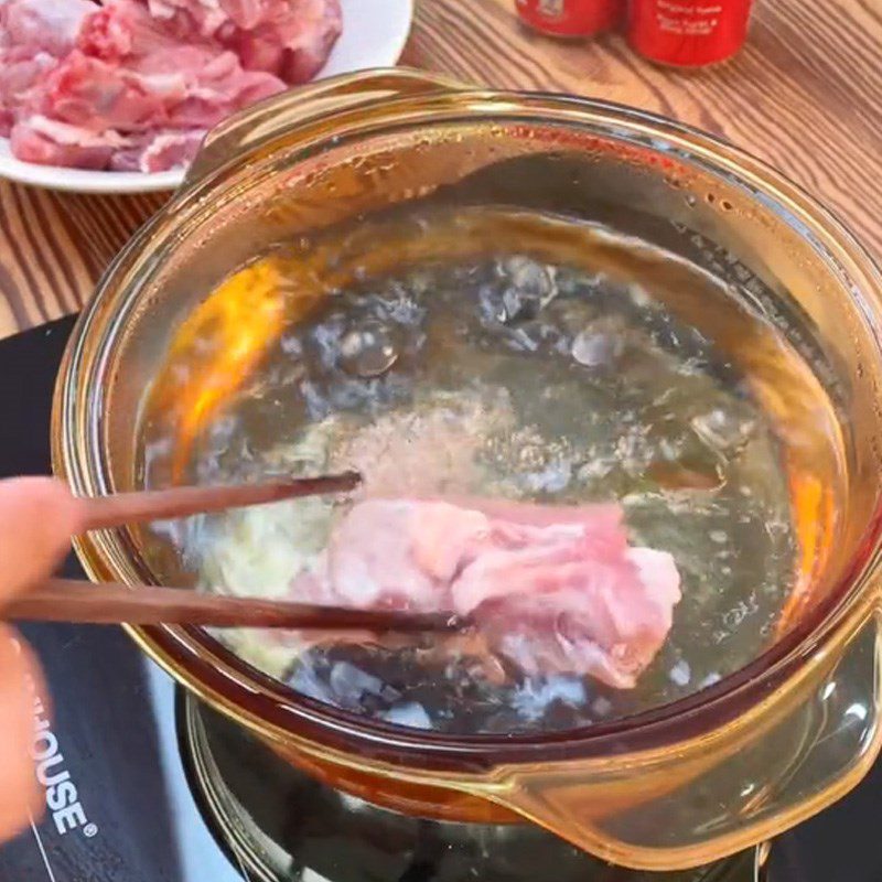 Step 1 Prepare the ingredients for Coca braised ribs (Recipe shared from TikTok Cooking with TasteVN)