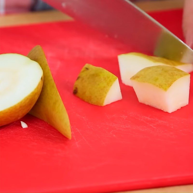 Step 1 Preparing the ingredients for Honey Mustard Roast Pears