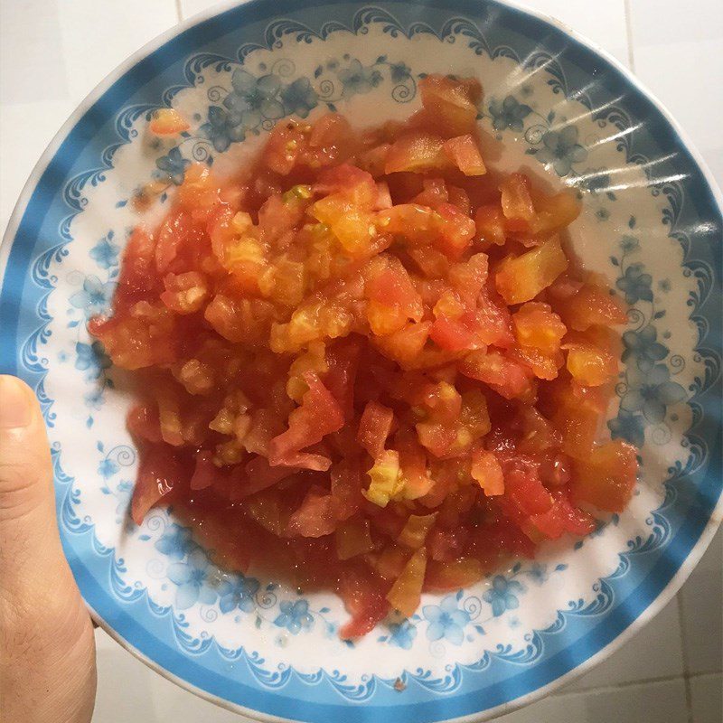 Step 1 Preparing ingredients for Vegetarian Spaghetti