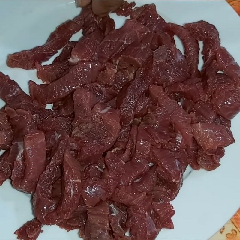 Step 1 Prepare the Ingredients for Boiled Beef with Mushroom and Mustard Greens