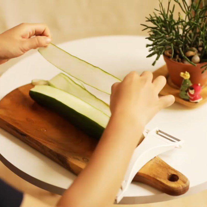 Step 1 Prepare the Ingredients for Christmas Tree Shape from Cucumber and Carrot