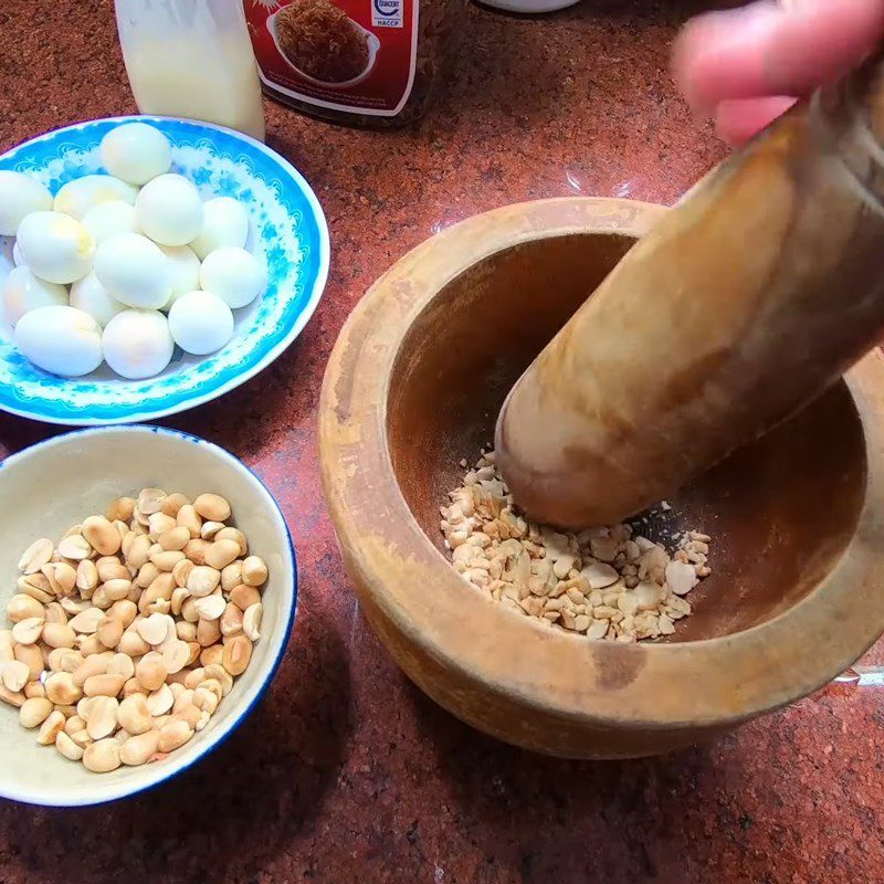 Step 1 Prepare the ingredients for red rice paper wrapped quail eggs