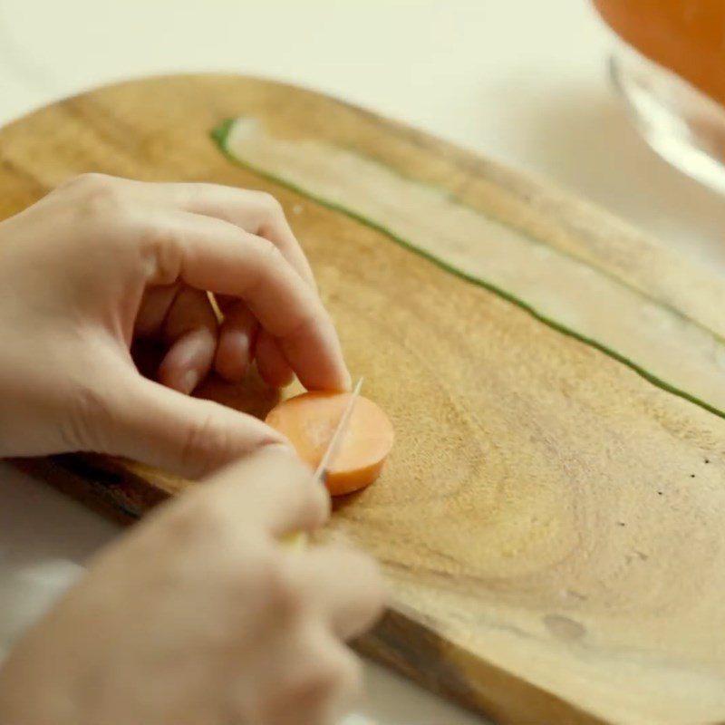 Step 1 Prepare the Ingredients for Christmas Tree Shape from Cucumber and Carrot