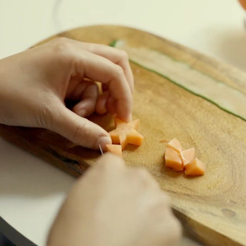 Step 1 Prepare the Ingredients for Christmas Tree Shape from Cucumber and Carrot