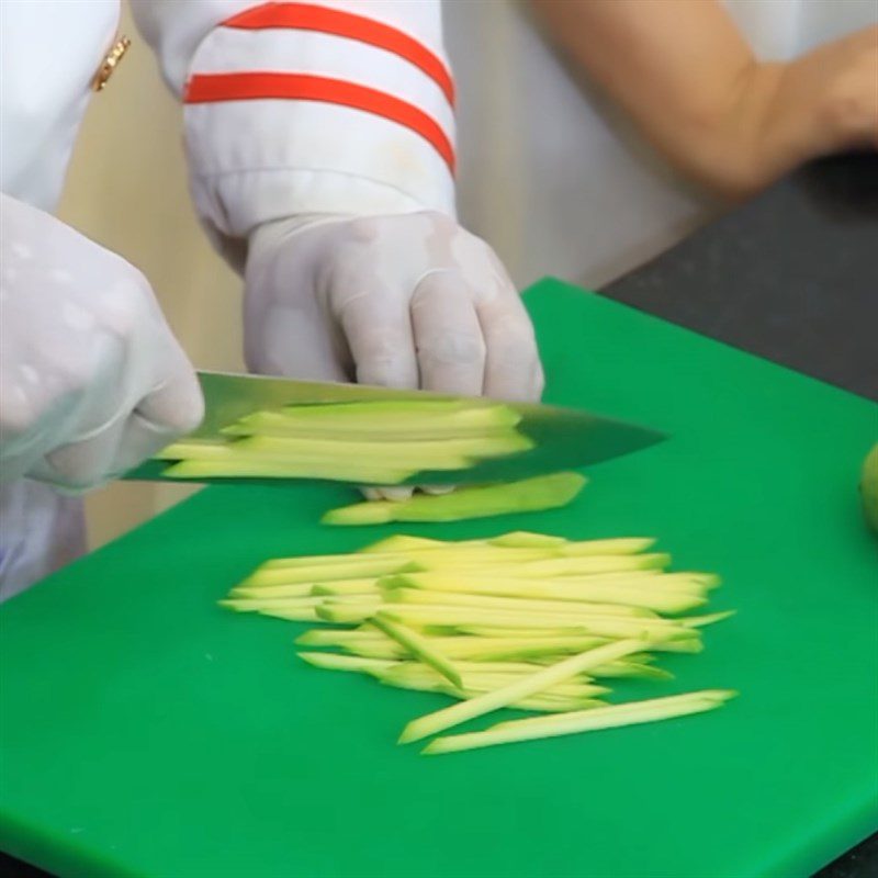 Step 1 Prepare ingredients for Mango Salad with Dried Snakehead Fish