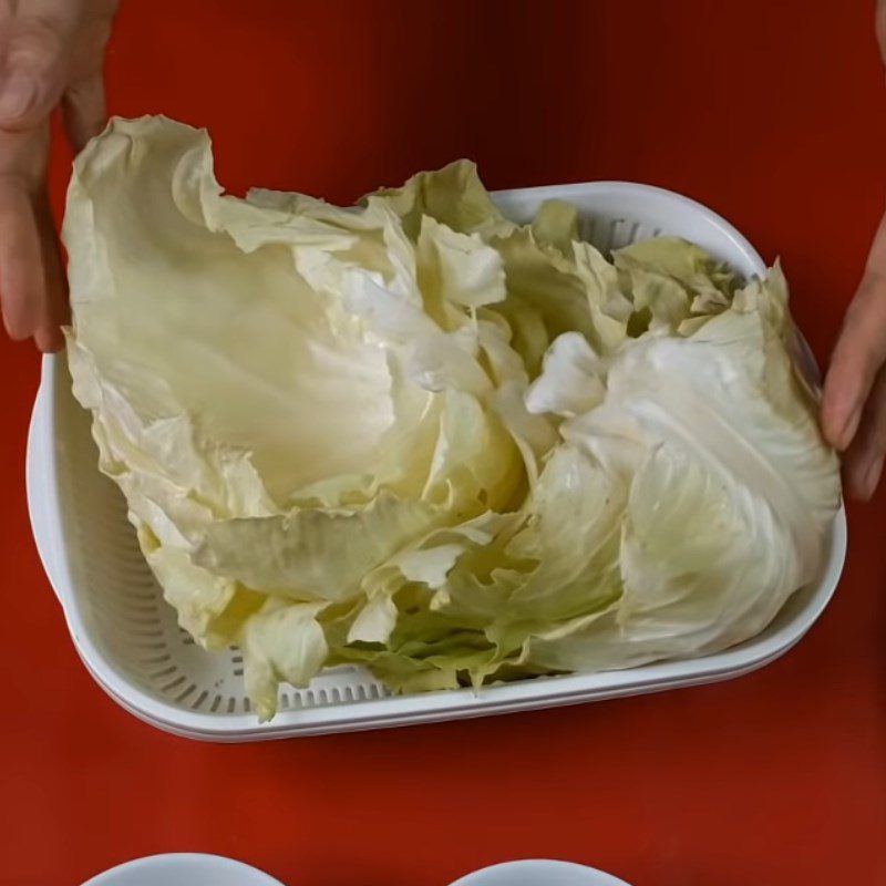 Step 1 Prepare the ingredients for Vegetarian Cabbage Rolls