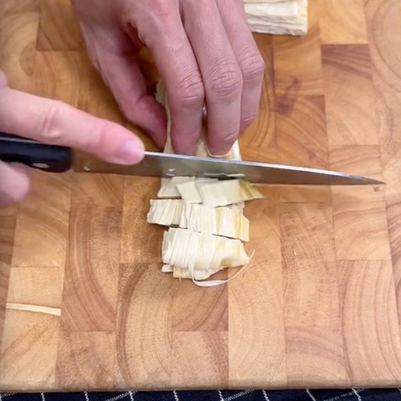 Step 1 Prepare Ingredients for Fresh Tofu Cha Lua (Recipe shared by Tiktok Green Vegetarian Kitchen)