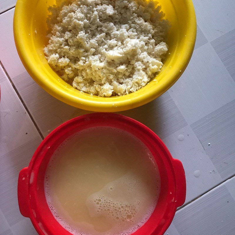 Step 1 Prepare the ingredients for Cassava Banana Cake