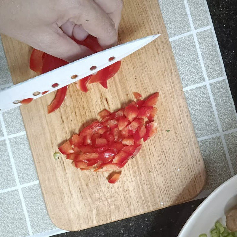 Step 1 Prepare ingredients for Vegetarian Szechuan Tofu