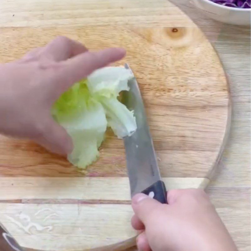 Step 1 Preparing the ingredients for Chicken Breast Salad with Blueberry Yogurt Dressing