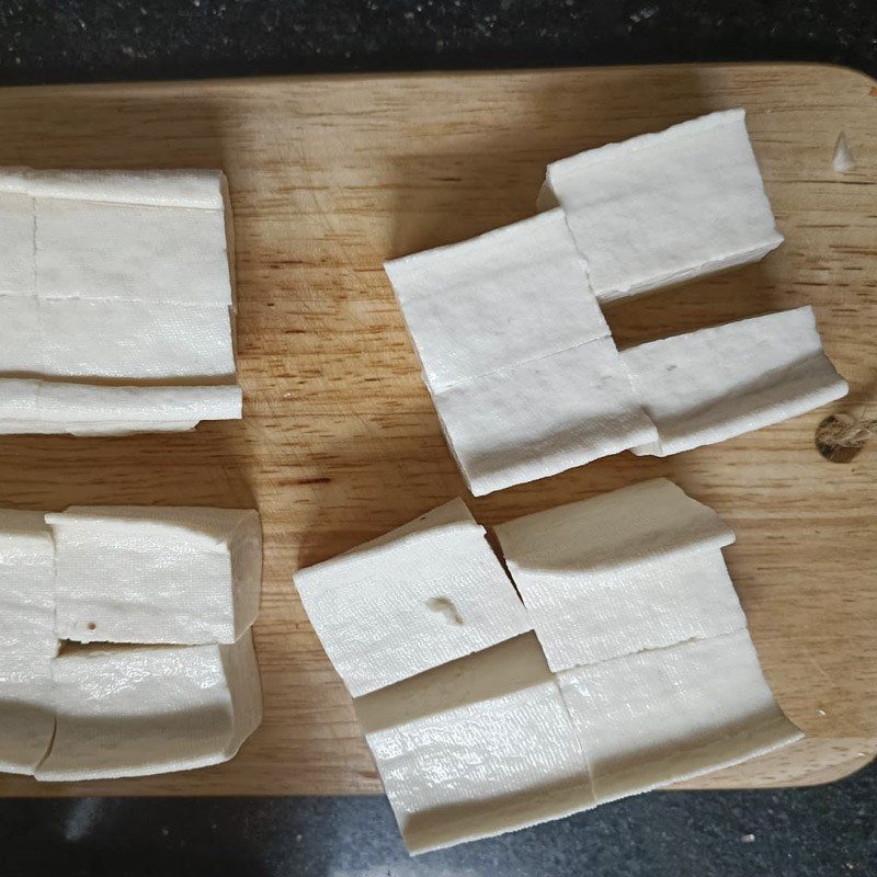 Step 1 Prepare ingredients for Vegetarian Szechuan Tofu