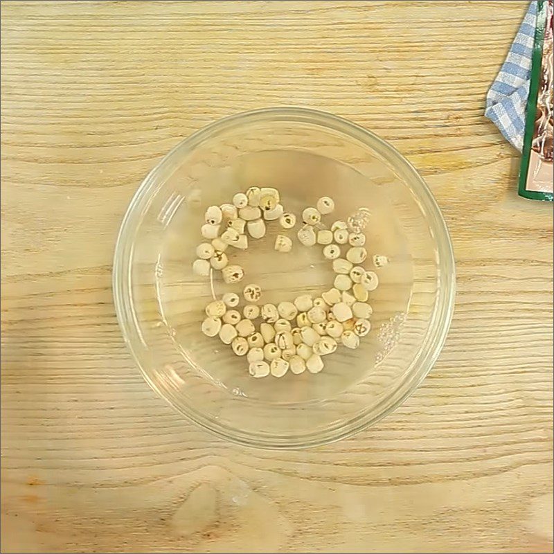 Step 1 Prepare ingredients for Lotus Seed Soup