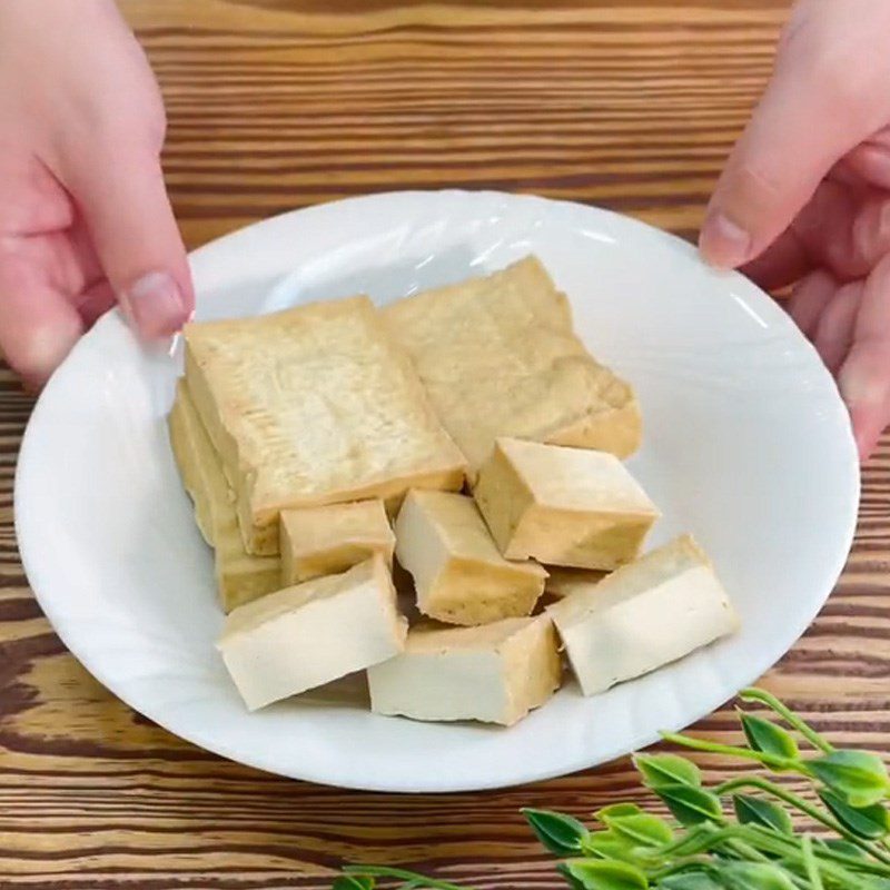 Step 1 Prepare the Ingredients for Salted Fried Tofu (Recipe shared from TikTok Cooking with TasteVN)