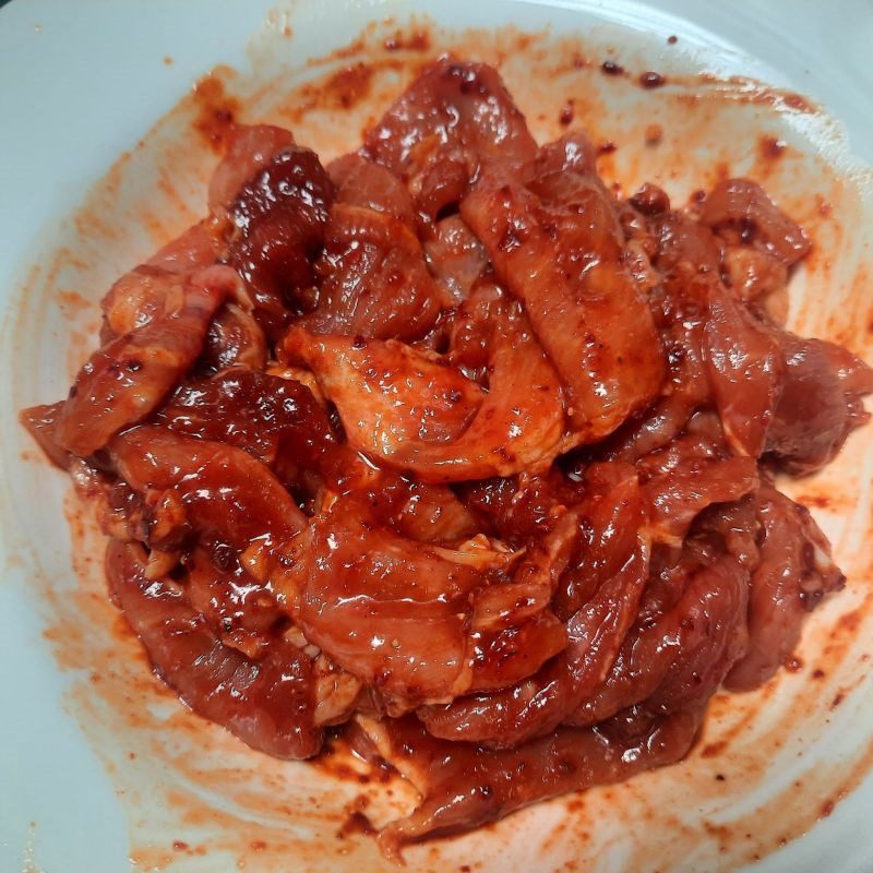 Step 1 Prepare the ingredients for Spicy Korean Stir-fried Pork