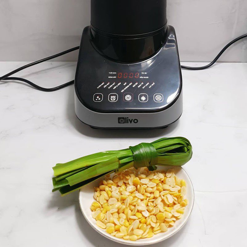 Step 1 Prepare the ingredients for Pandan Soy Milk using a nut milk maker