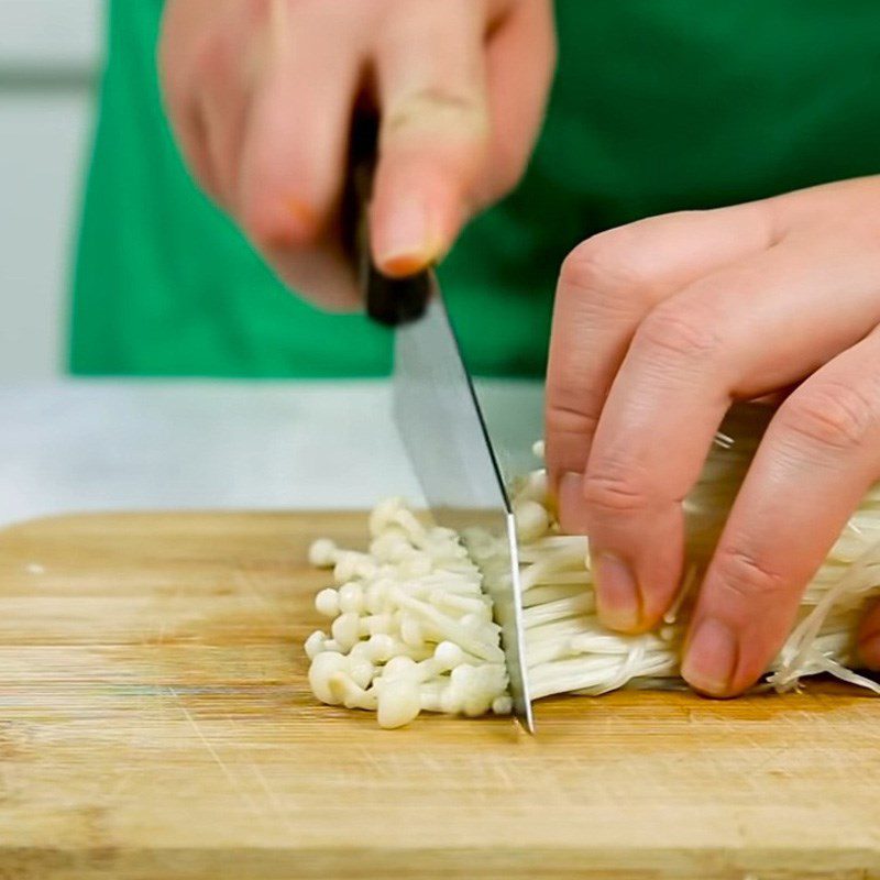 Step 1 Prepare ingredients for Fried Mushroom Cake