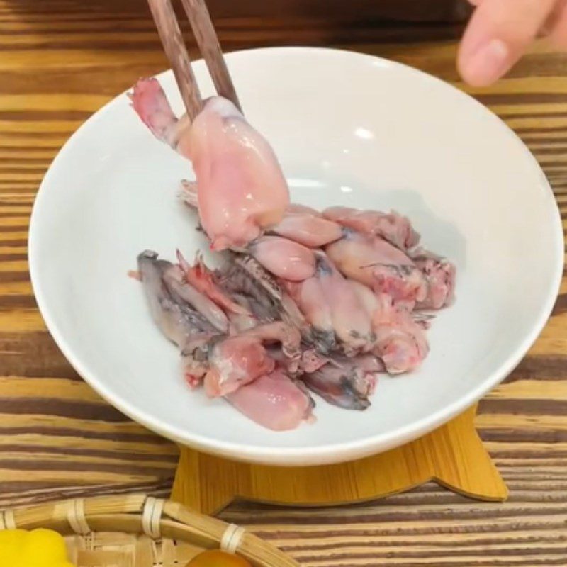 Step 1 Prepare the ingredients for Salted Frog (Recipe shared from Tiktok Cooking with TasteVN)