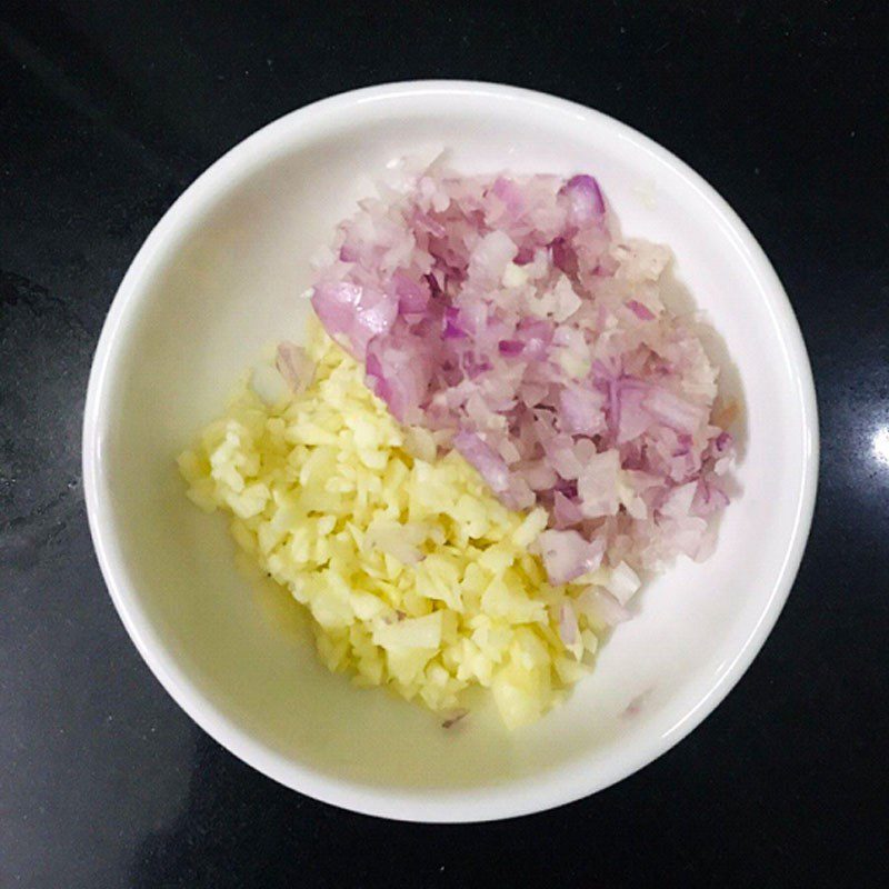 Step 2 Prepare other ingredients Quang noodles with pork leg