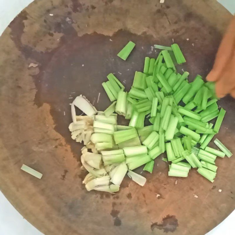 Step 2 Prepare vegetables Venison steamed with perilla leaves