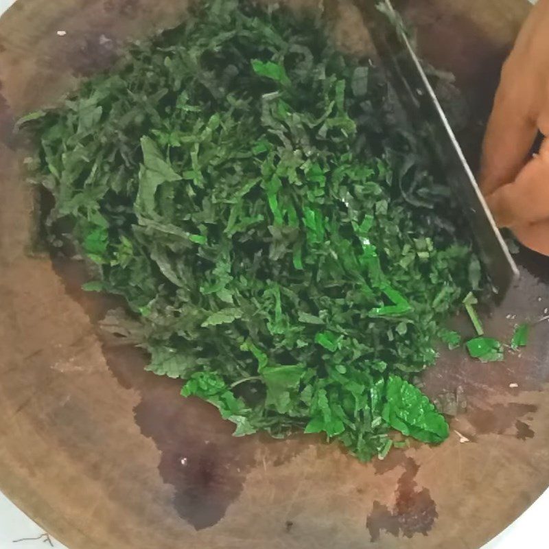 Step 2 Prepare vegetables Venison steamed with perilla leaves